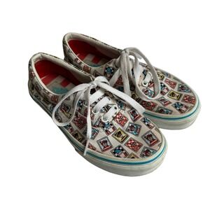 VANS X Where’s Waldo collab postage stamp kids shoes | Sz big kids 1.5